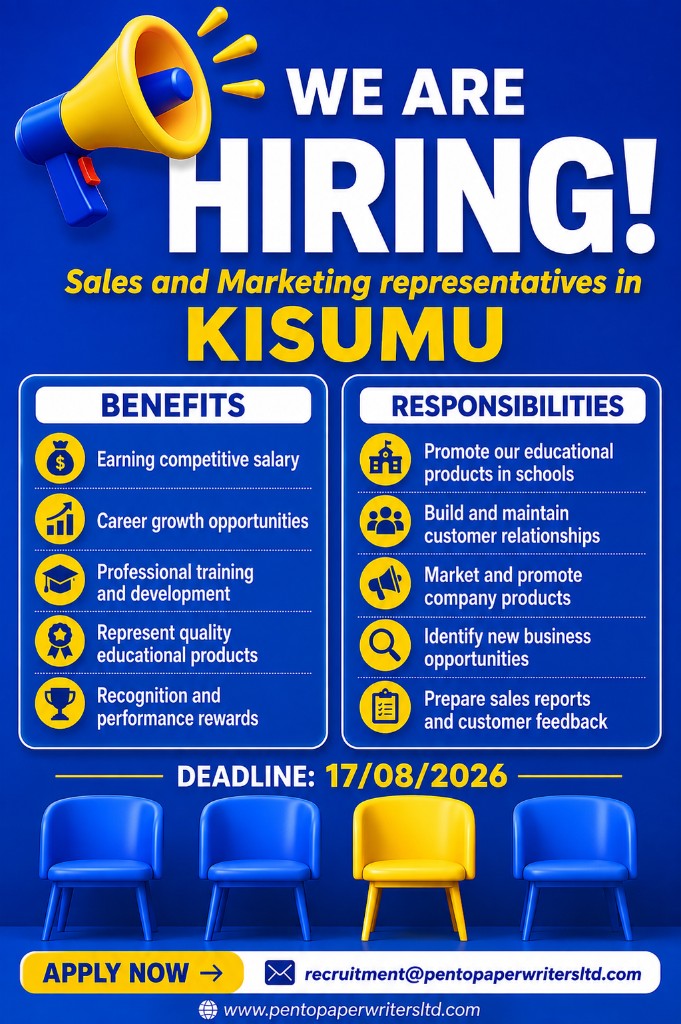 Sales and Marketing Representative in Kisumu