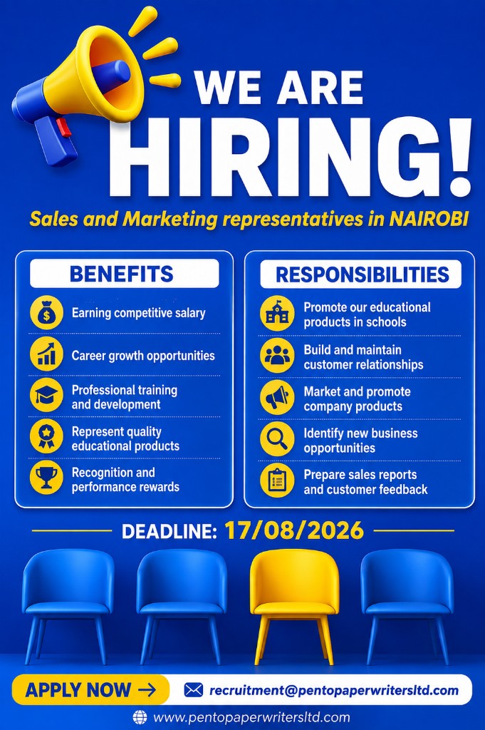 Sales and Marketing Representative in Nairobi