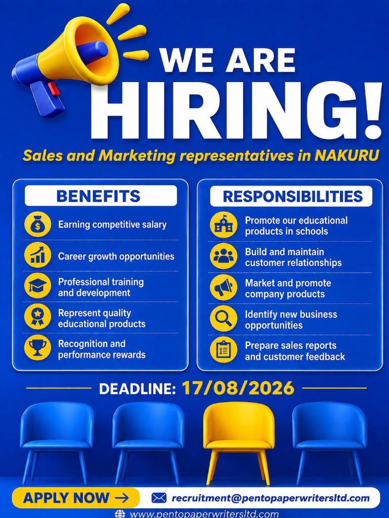 Sales and Marketing Representative in Nakuru